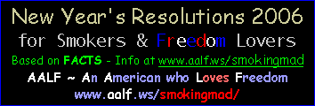 New Year's Resolutions for Smokers and Freedom Lovers animated gif link to An American who Loves Freedom